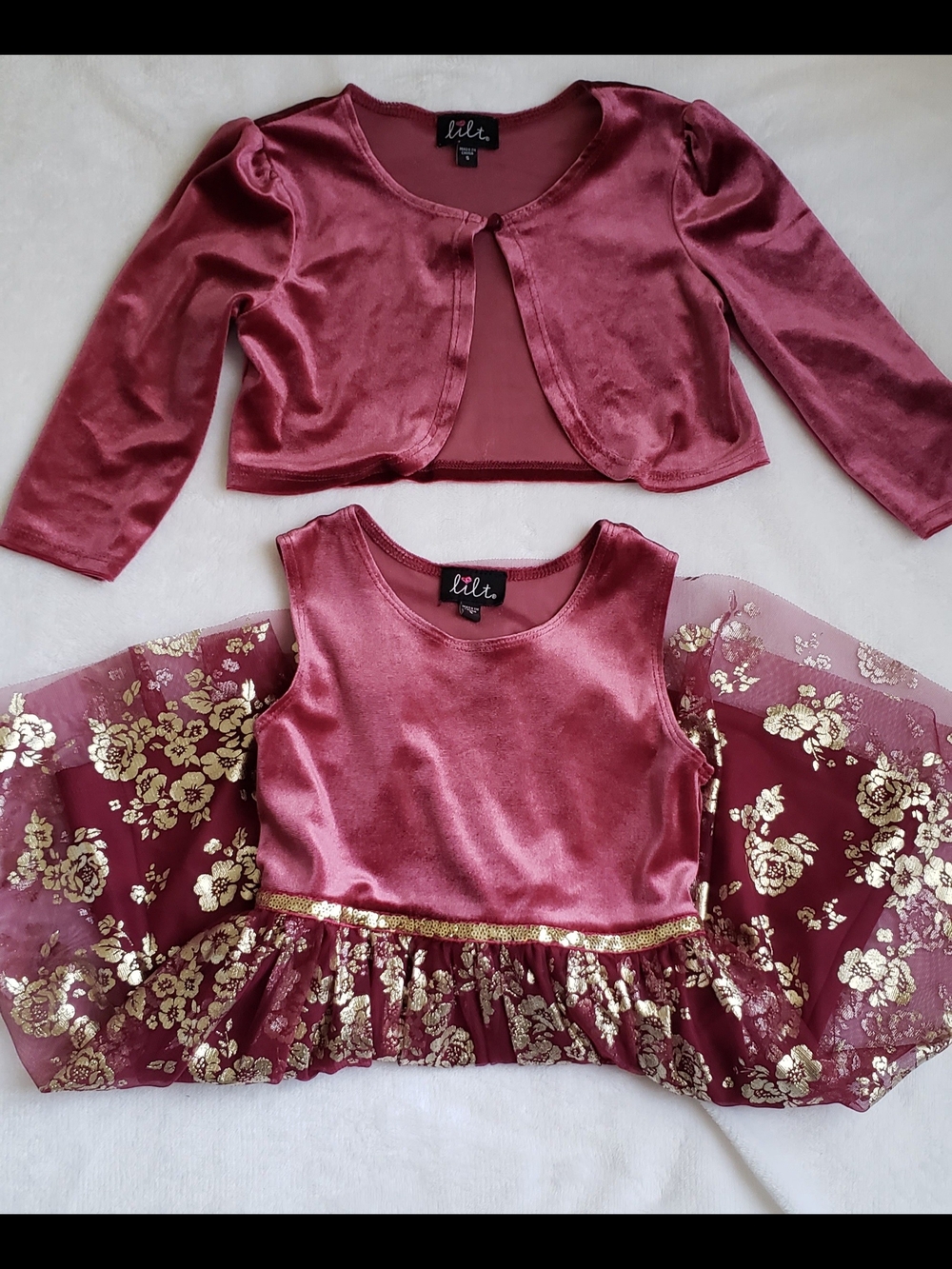 lilt Velvet Tank Dress in Deep Rose